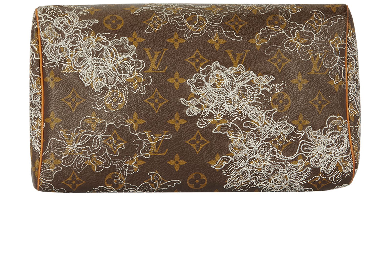 Louis Vuitton dentelle Speedy 30 Monogram Canvas Satchel Bag Brown