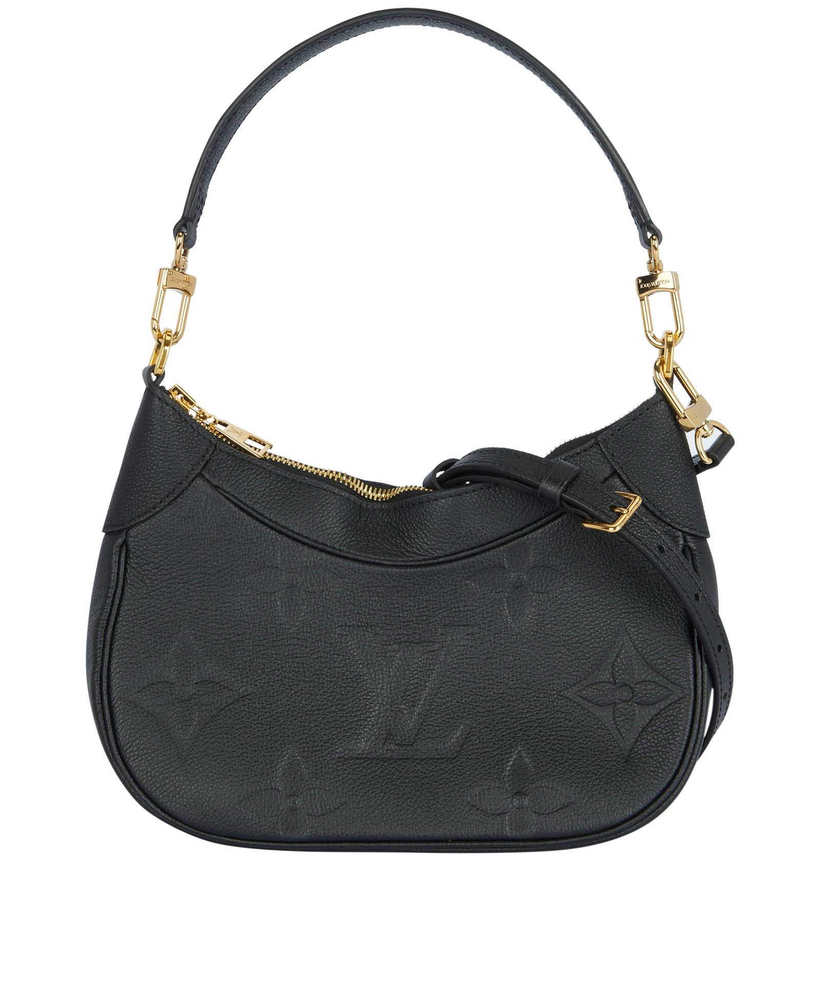 Louis Vuitton On My Side Grey Leather Handbag (Pre-Owned)