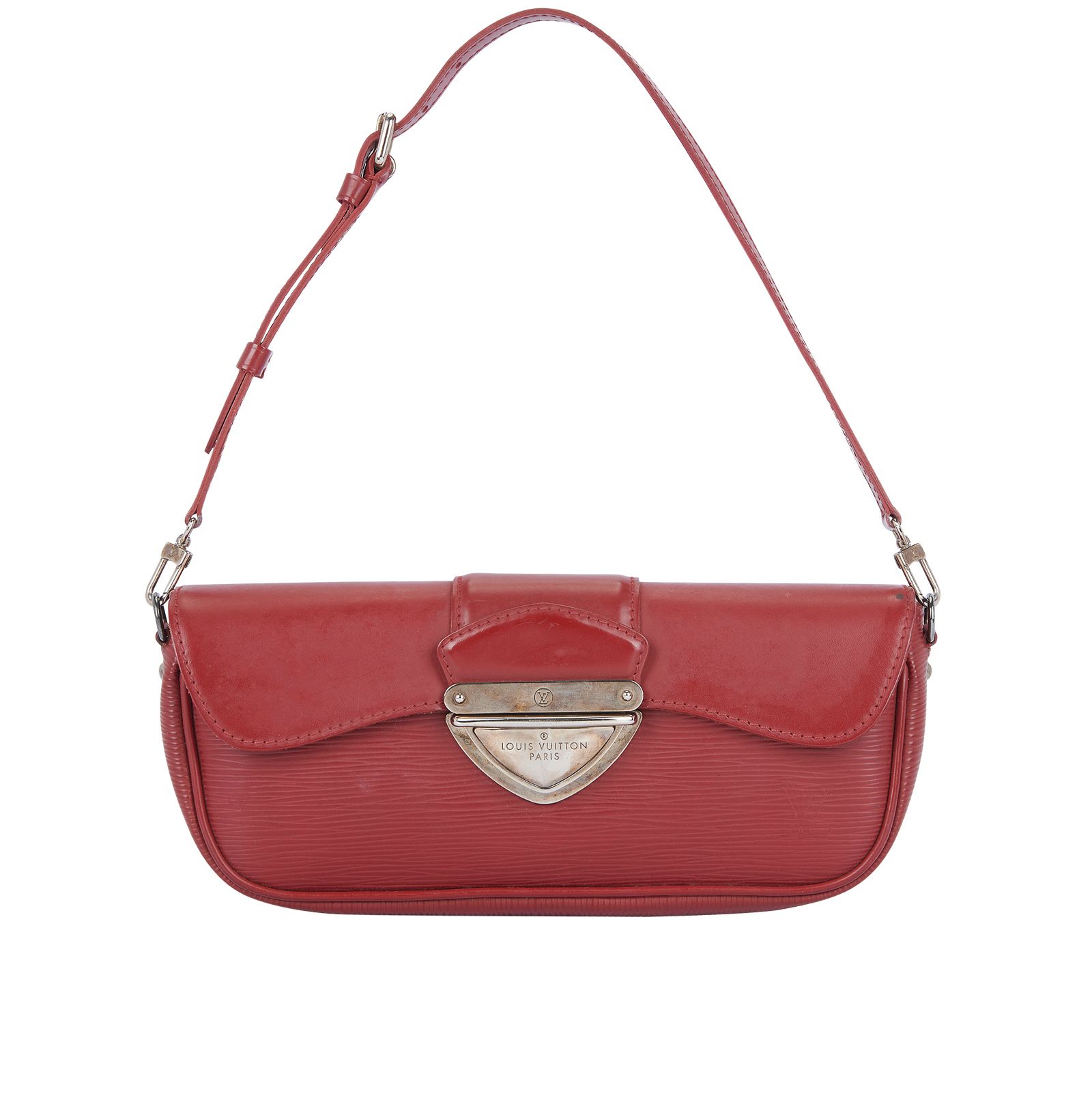 Montaigne vintage leather handbag Louis Vuitton White in Leather