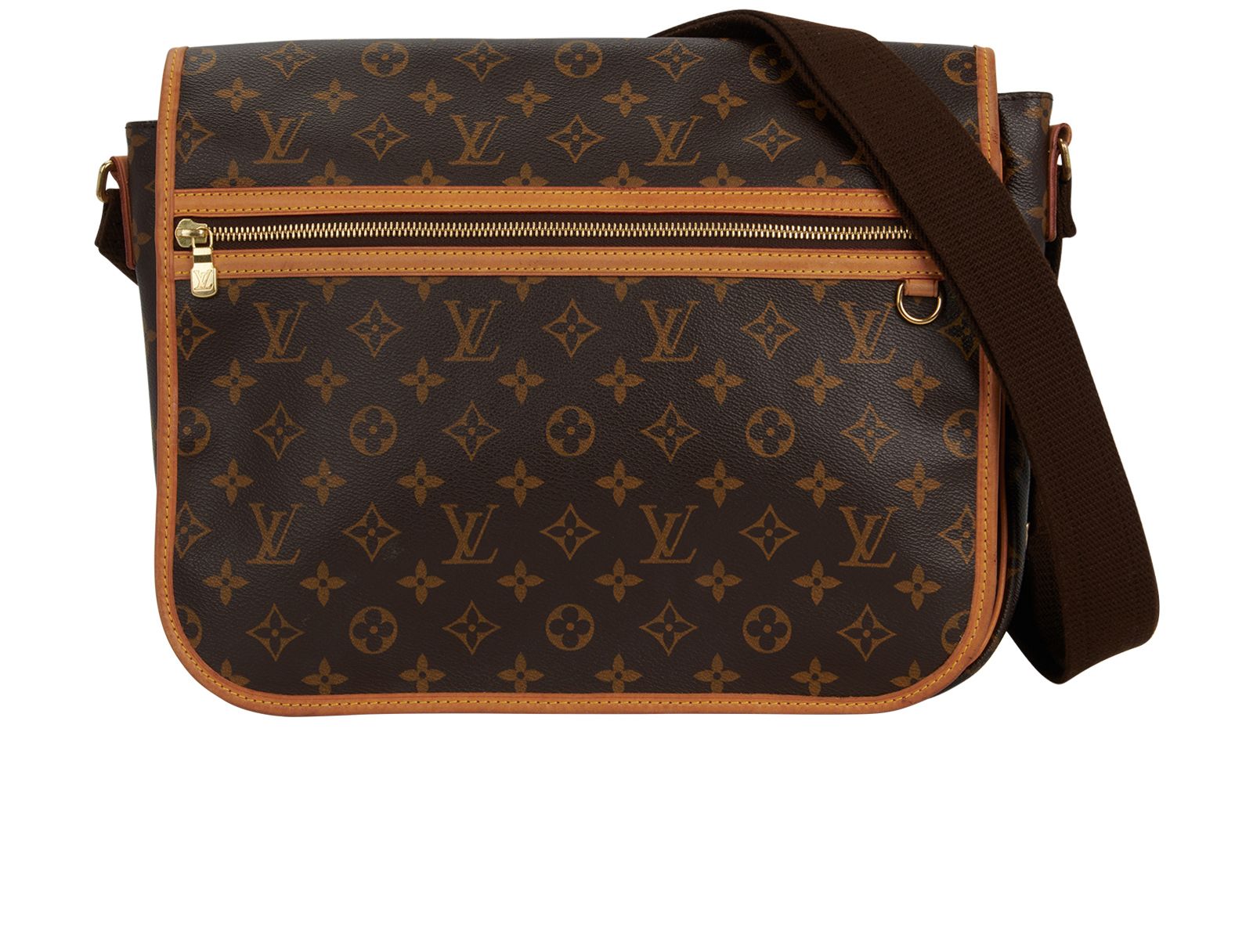 LOUIS VUITTON SAC BOSPHORE/BRIEFCASE, monogram canvas with brass