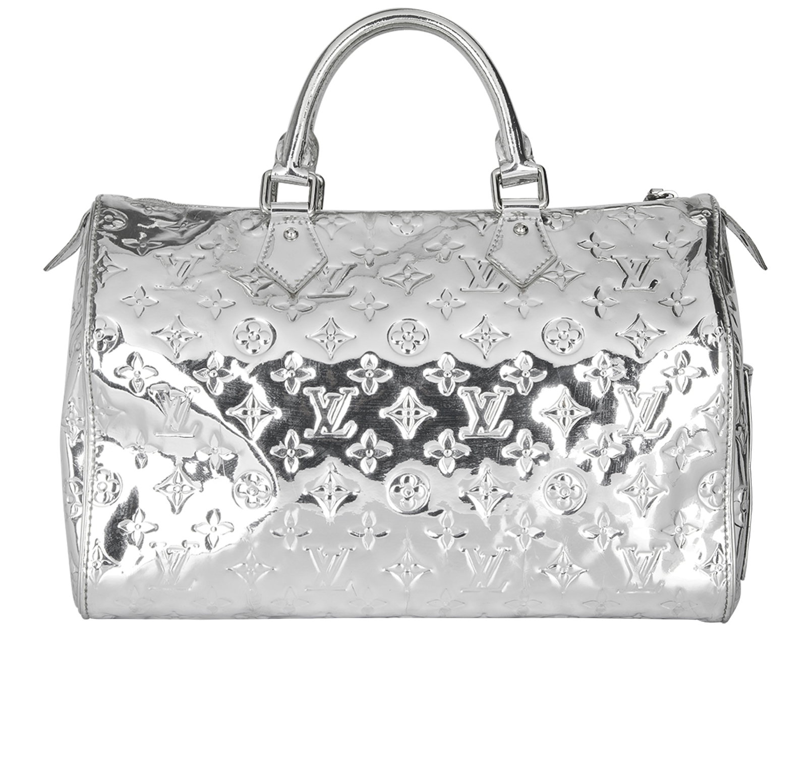 Louis Vuitton 2008 Silver Mirror Speedy 35 · INTO