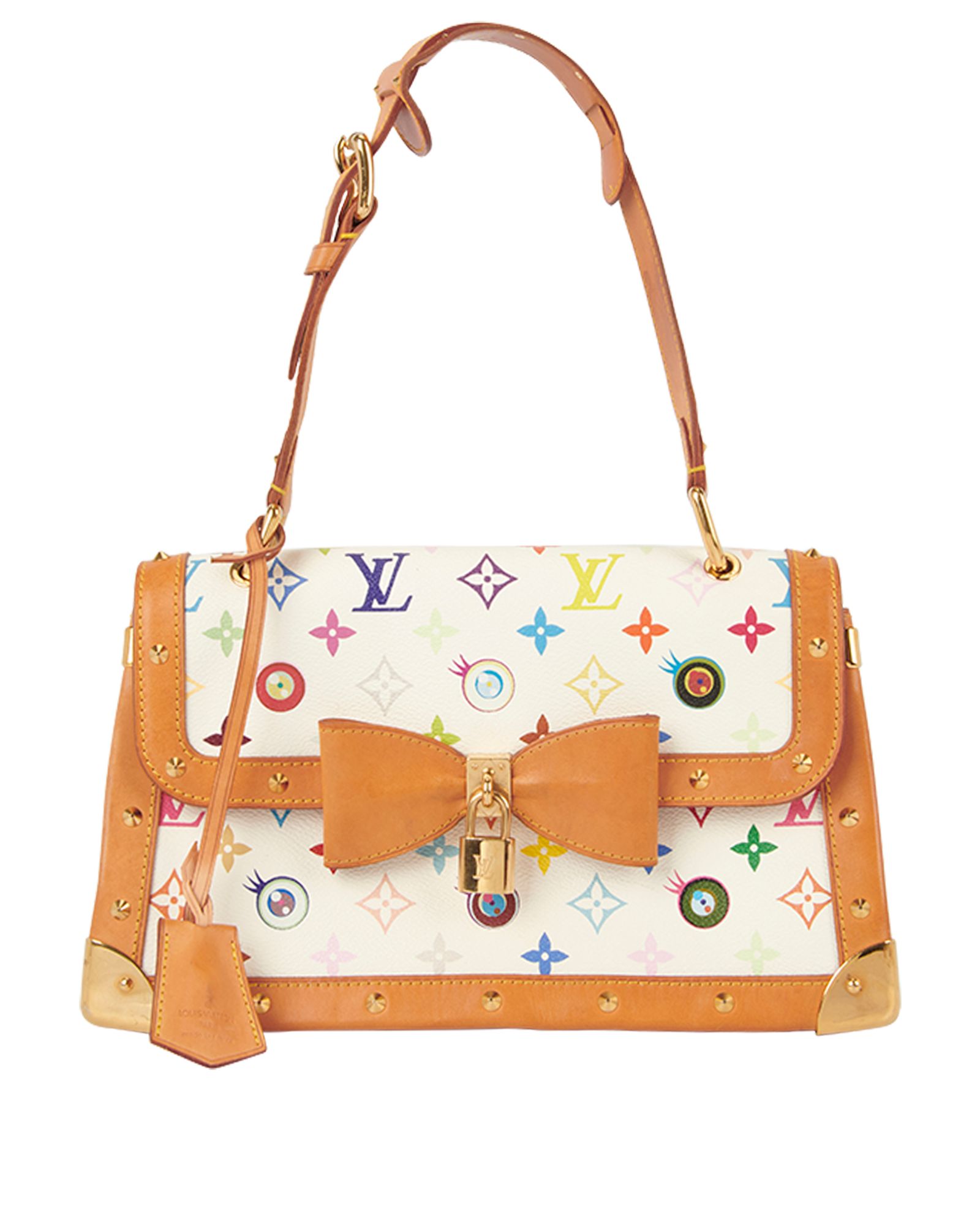 Louis Vuitton - Authenticated Eye Love You Handbag - Cloth Multicolour for Women, Very Good Condition