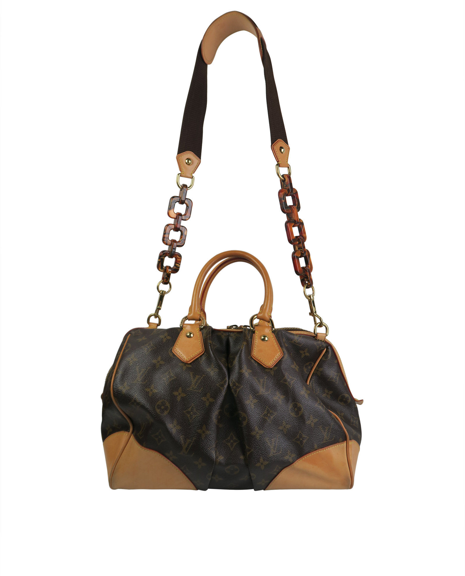Louis Vuitton - Authenticated Stephen Sprouse Boston Handbag - Leather Brown for Women, Very Good Condition