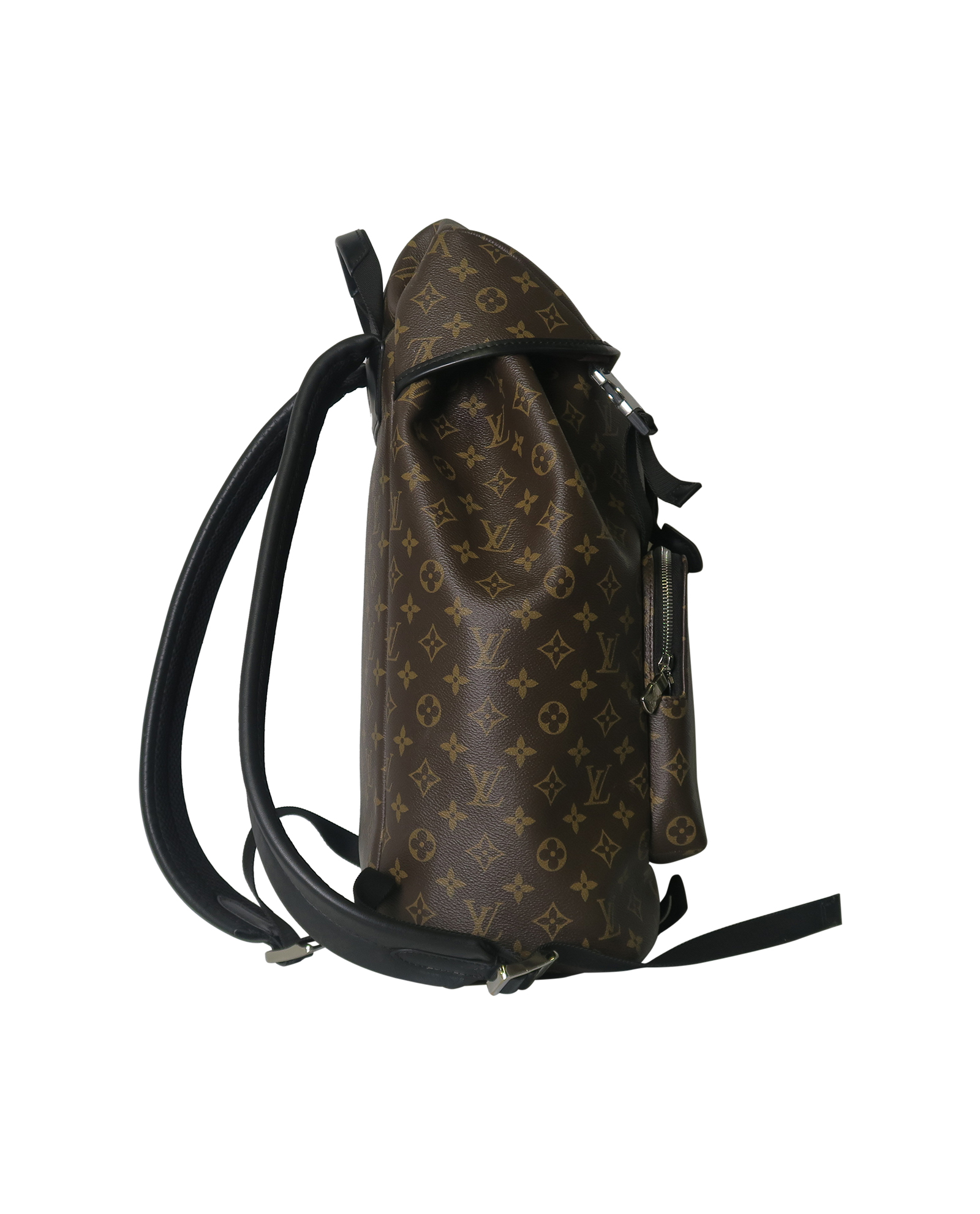 LOUIS VUITTON Zack Monogram Macassar Canvas Backpack Bag-US