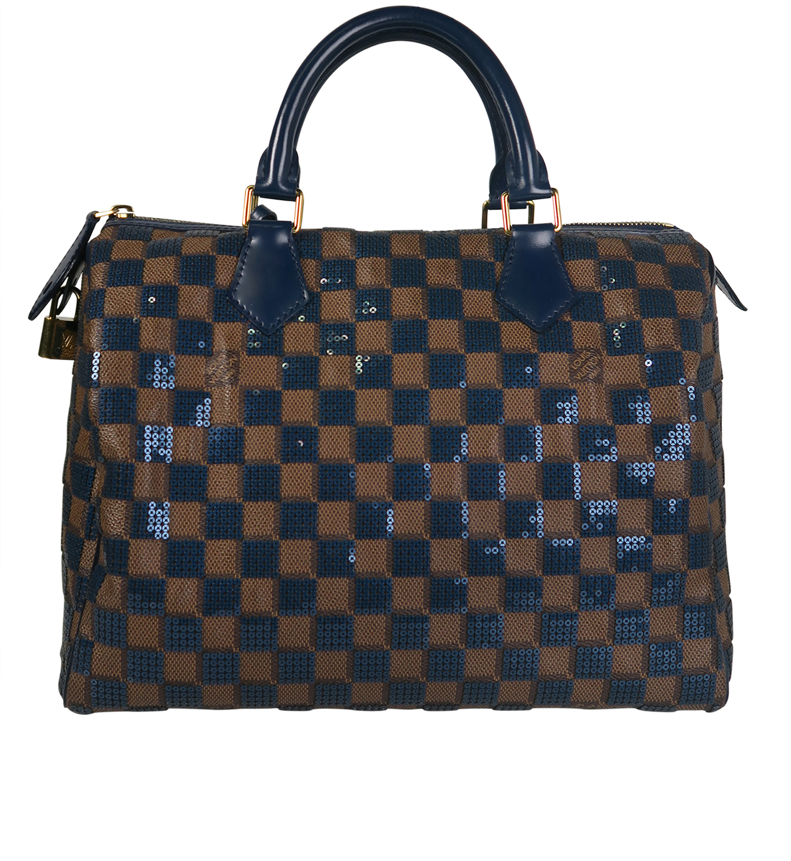 Louis Vuitton Damier Paillettes Speedy 30 Blue