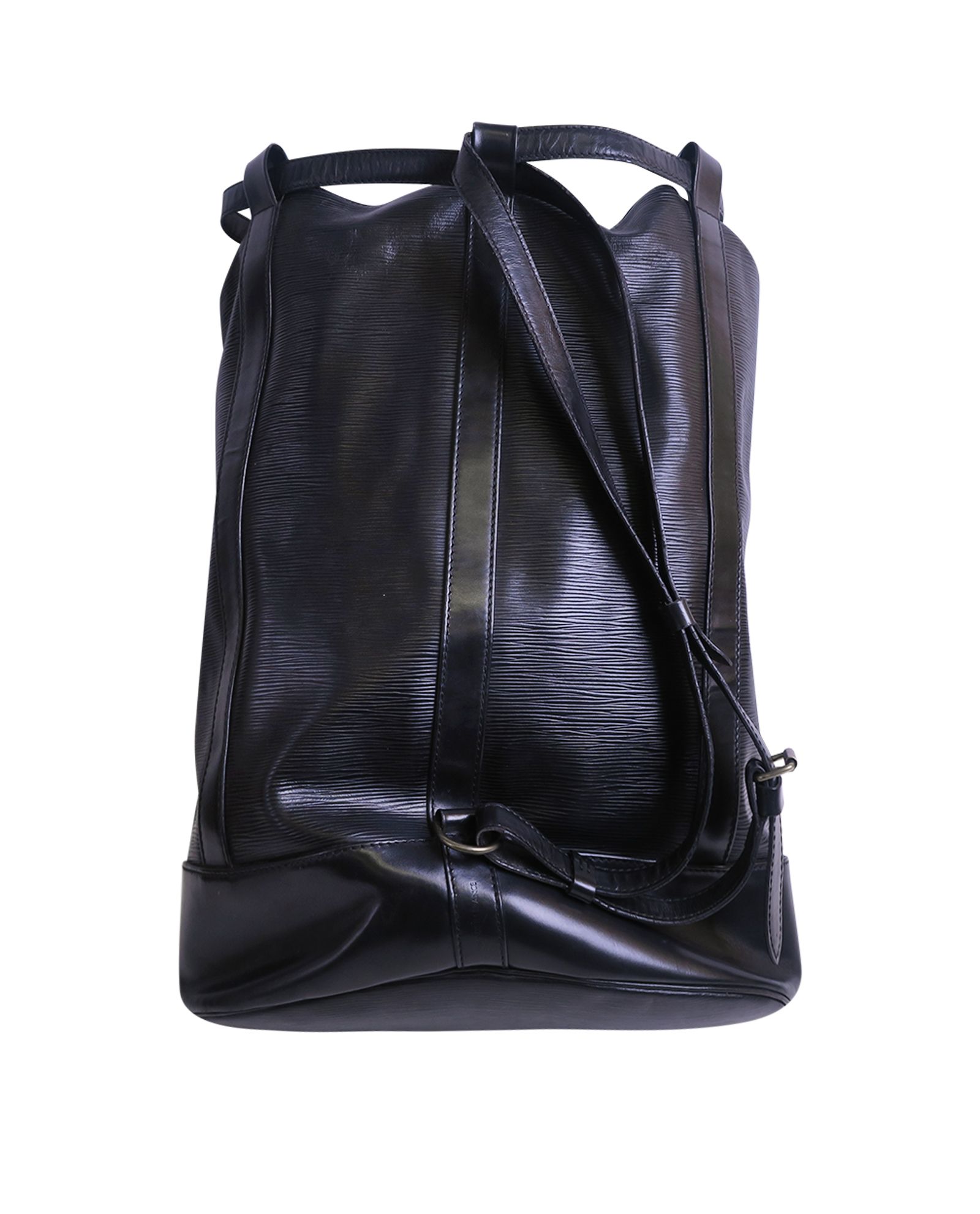 Louis Vuitton Vintage - Epi Randonnee GM Bag - Black - Leather and