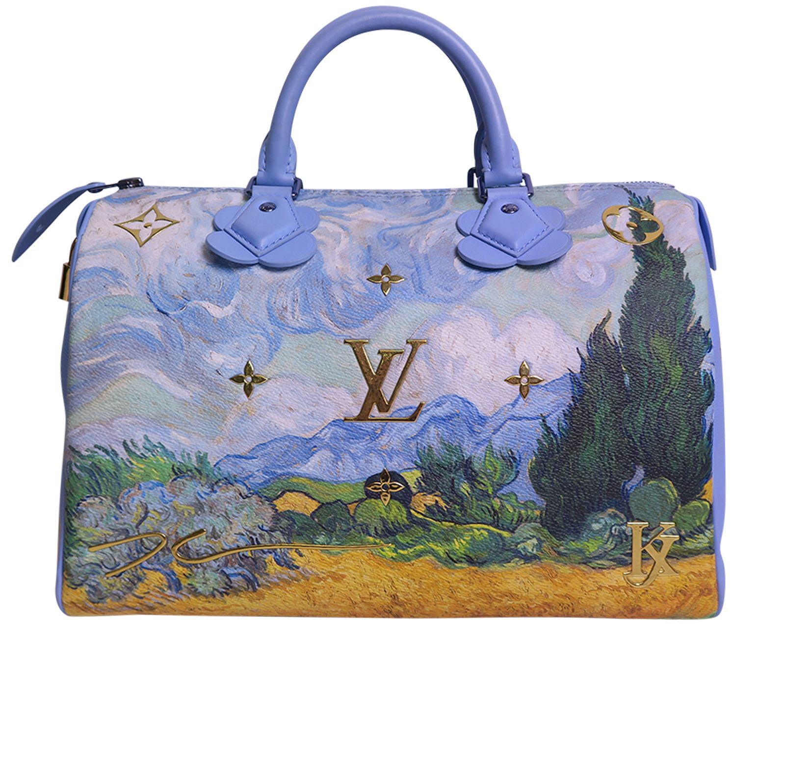 Pre-owned Louis Vuitton Jeff Koons Speedy Vincent Van Gogh Masters