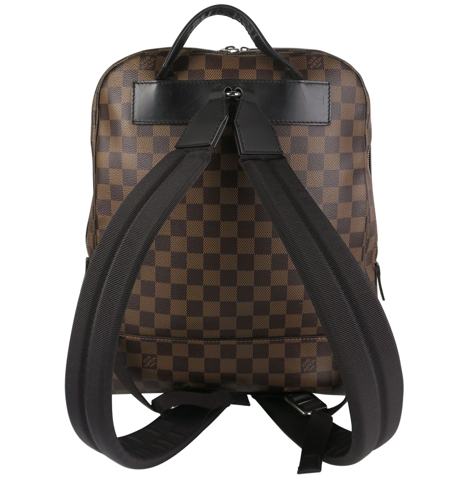 Pre-Owned Louis Vuitton Jake Backpack Damier Ebene Brown 