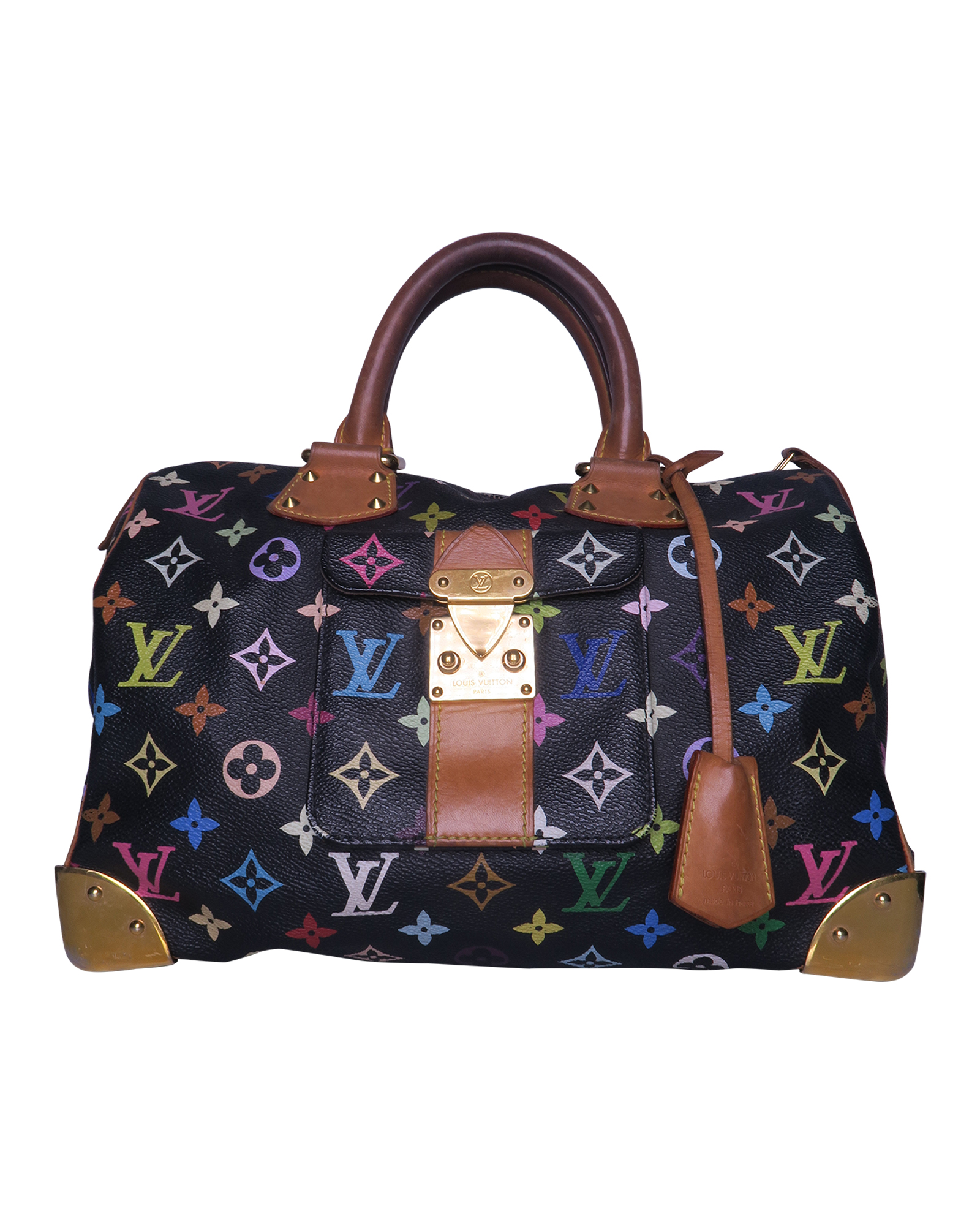 LOUIS VUITTON Speedy 30 Monogram Multicolor Satchel Bag-US