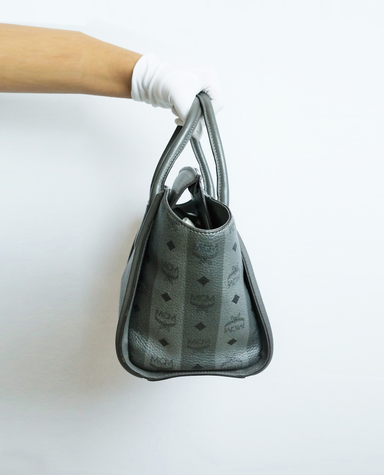 Reversible Tote Mcm Shopper Phantom Grey Kathy Tote, MCM Designer