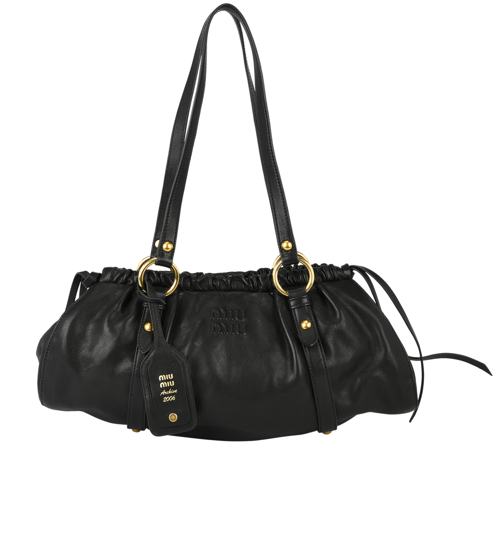 miumiu archive leather shoulder bag 6