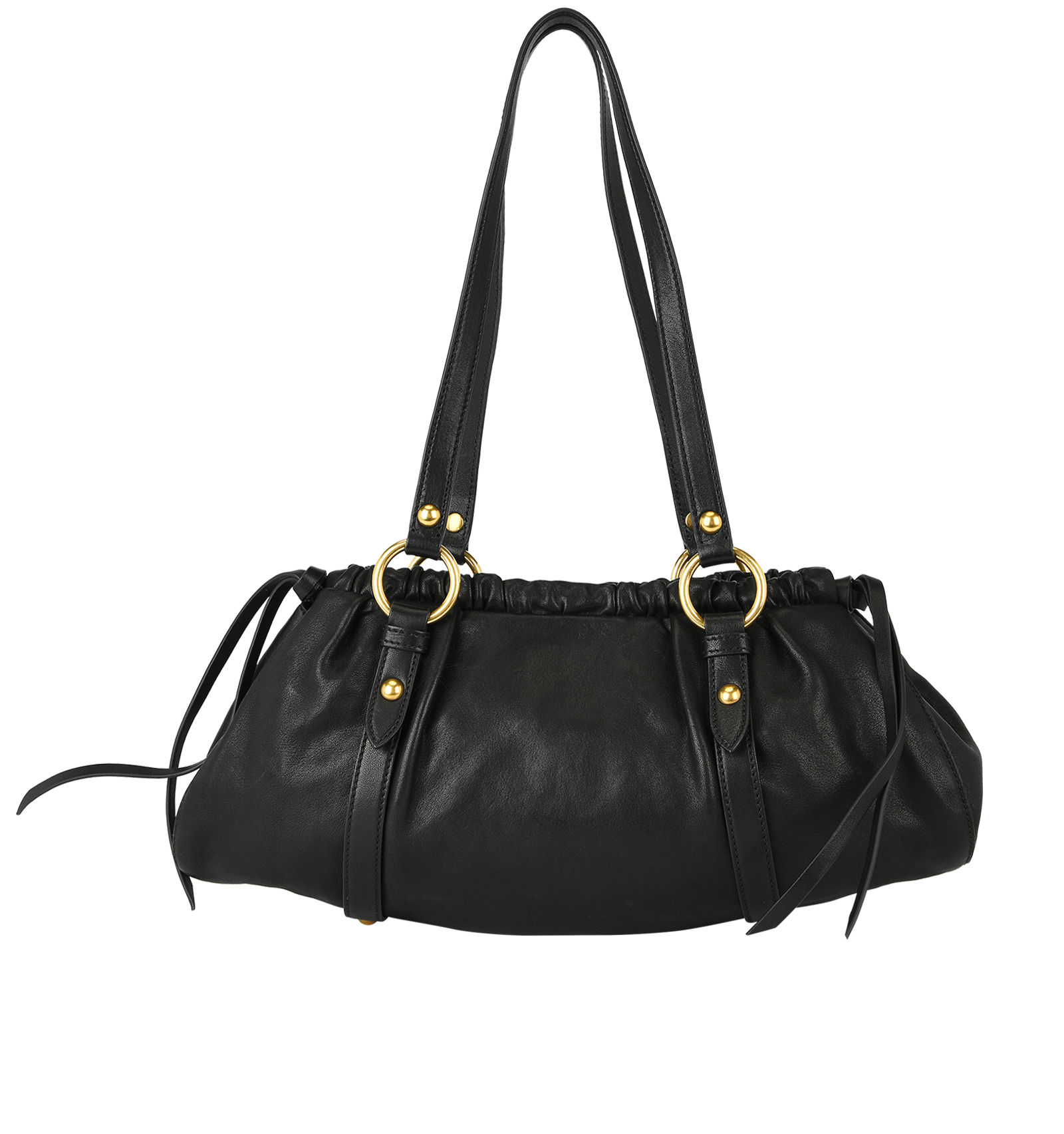 MIUMIU ONE SHOULDER BAG BLACK ARCHIVE miumiu Archive Ribbon One 