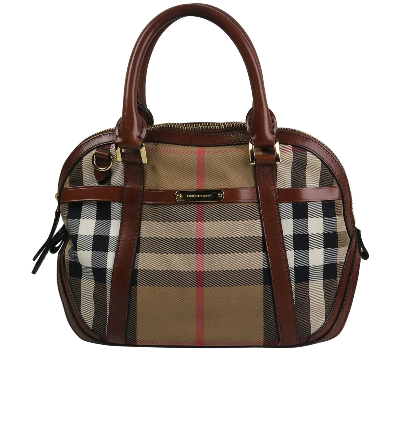 Check Top Bowler Handle, Mulberry Designer Exchange Buy Sell