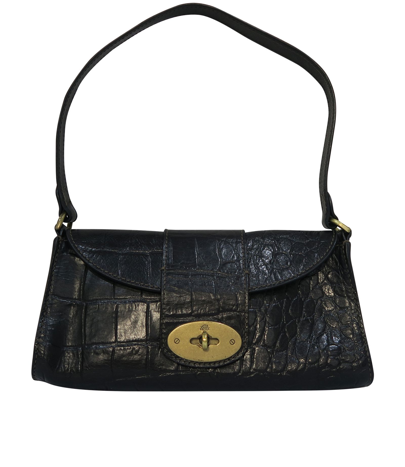 Mulberry Zinia Croc Embossed, Mulberry - Designer Exchange | Buy Sell ...