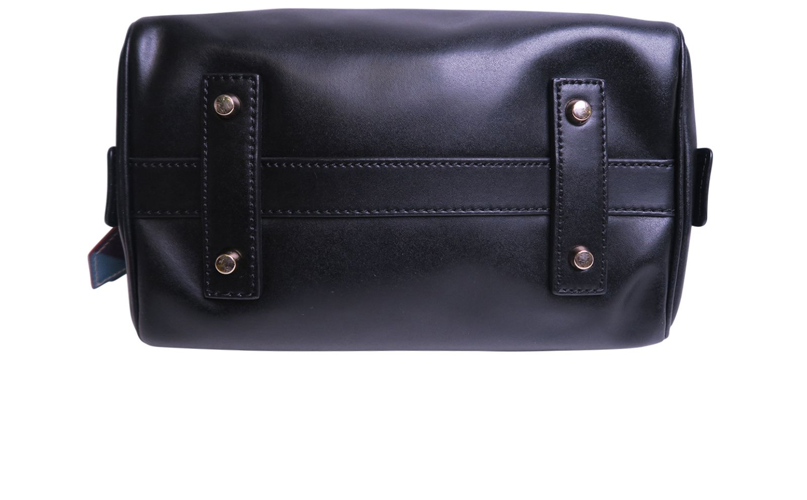 Paul Smith Black Leather Crossbody Bowling Bag