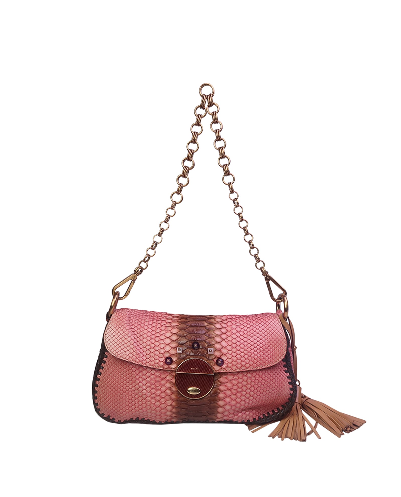 PRADA python chain shoulderbag archive Triangle plate プラダ 