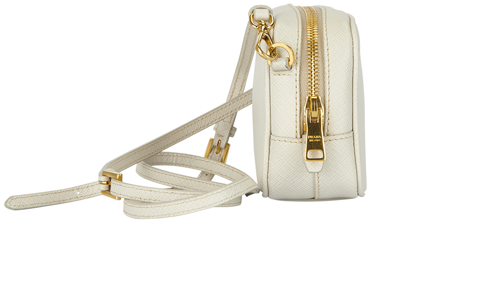 Prada, Bags, Prada Saffiano Fuoco Soft Calfskin Leather Chain Crossbody  Bag