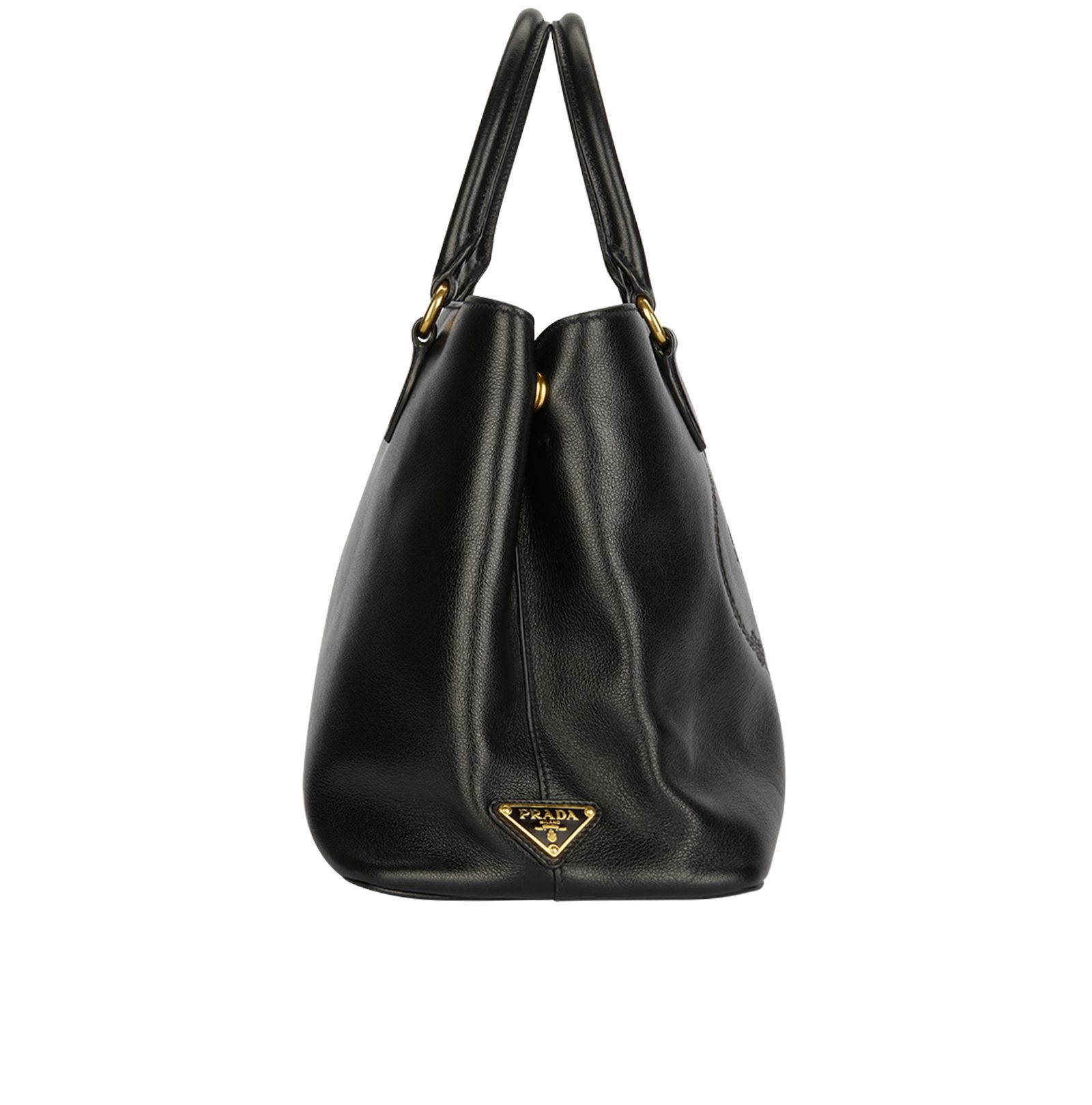 Prada Embossed Spazzolato Luxe Dome Handbag – LuxuryPromise