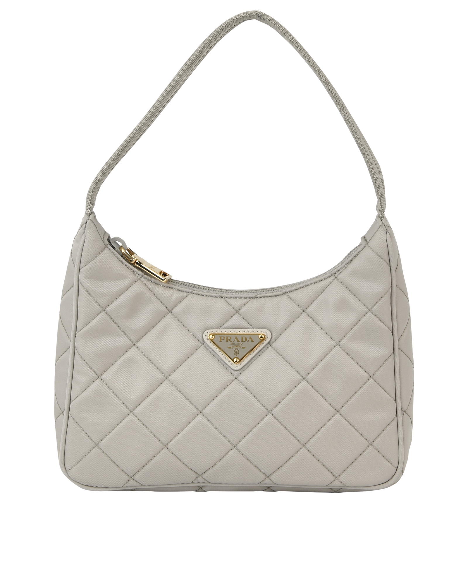 Pre-loved Re-Nylon Quilted Shoulder Bag - £650