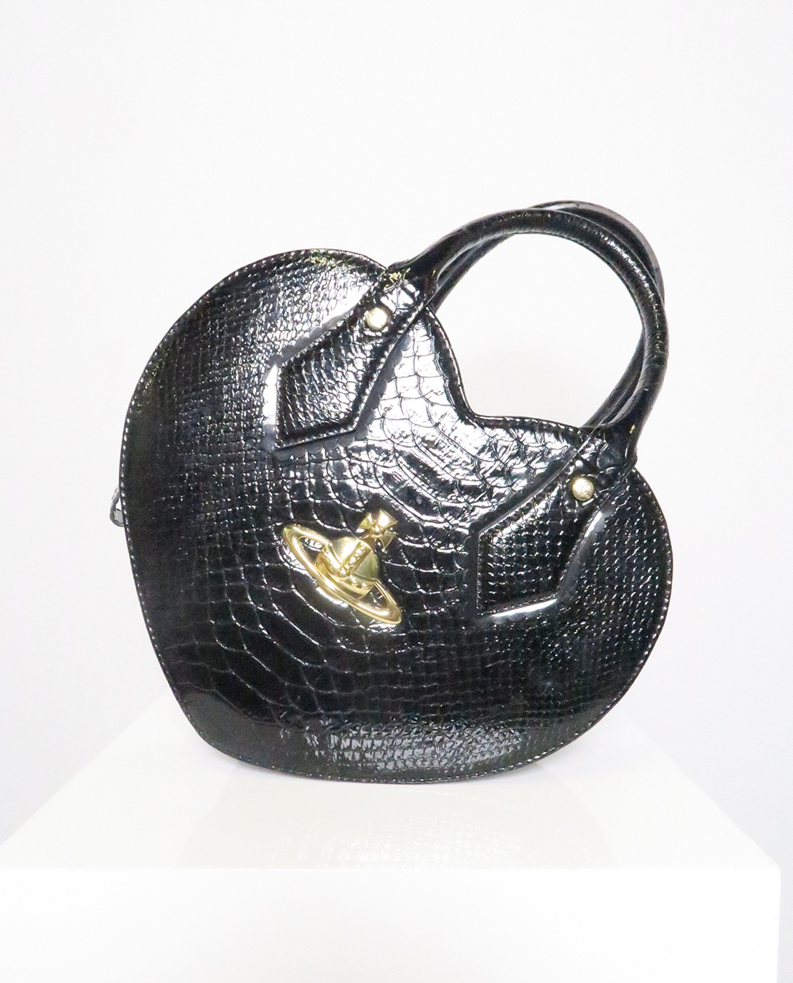 Chancery heart leather handbag Vivienne Westwood Burgundy in Leather -  35856109