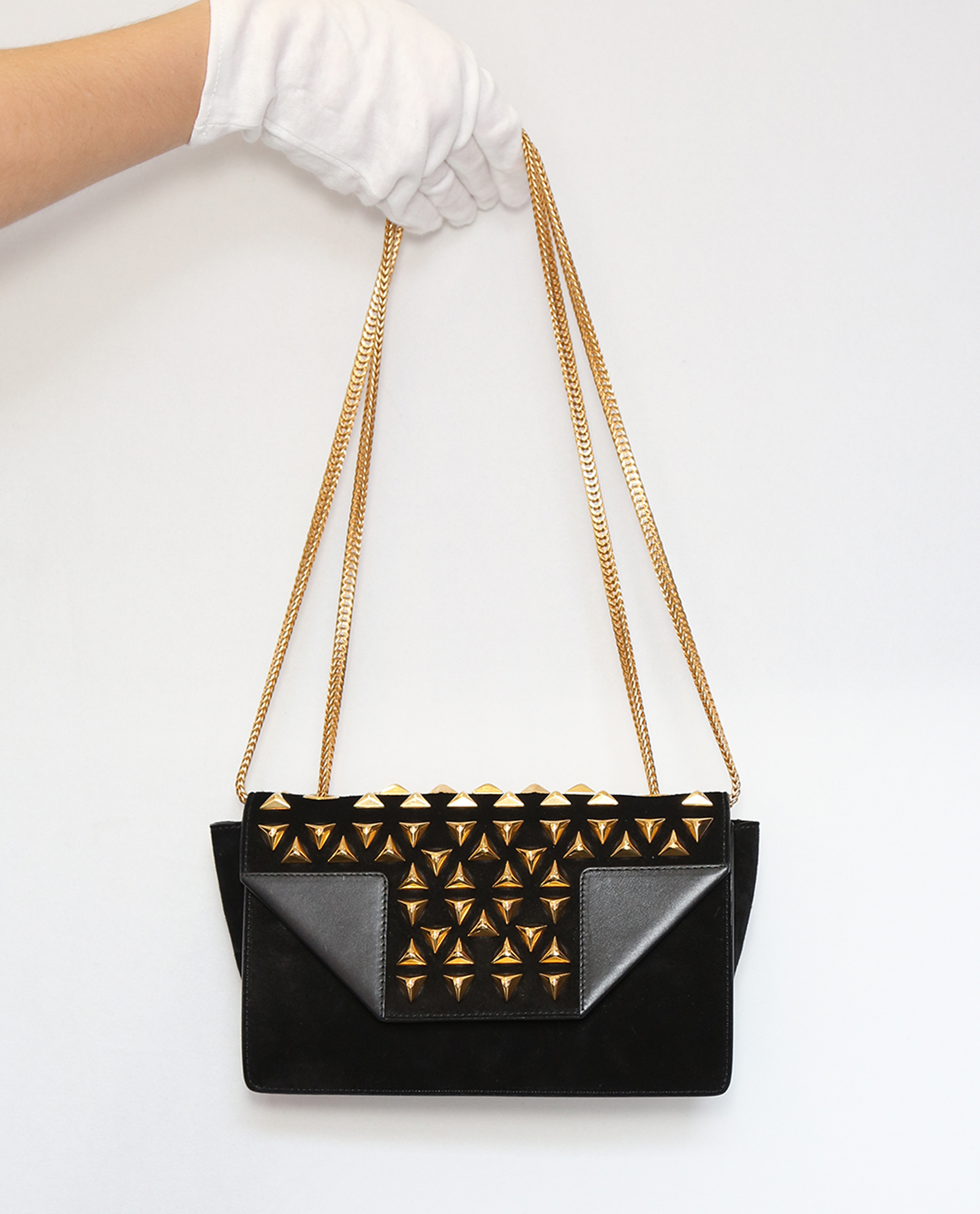 Gold Saint Laurent Betty Satchel Betty, Saint Laurent/YSL Designer