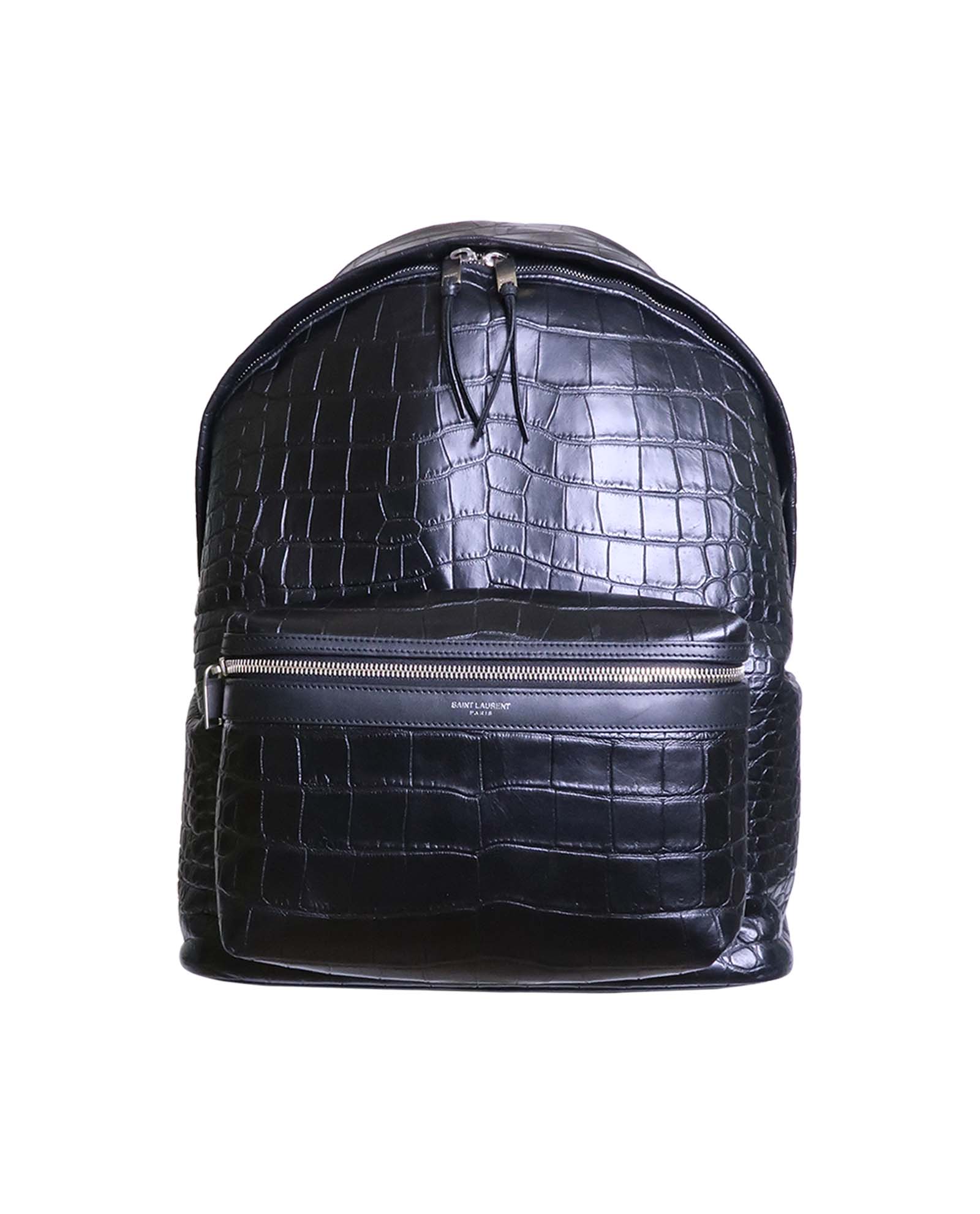 saint laurent croc backpack