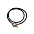 Hermès Glenan Double Tour Bracelet, &pound;180, Accessories/Jewellery, Black, Leather, Front view