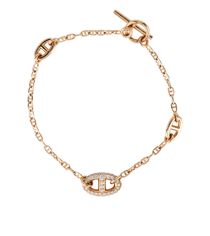 Hermes Farandole Bracelet, &pound;3,500, Jewellery, Rose Gold, Rose Gold, Front view