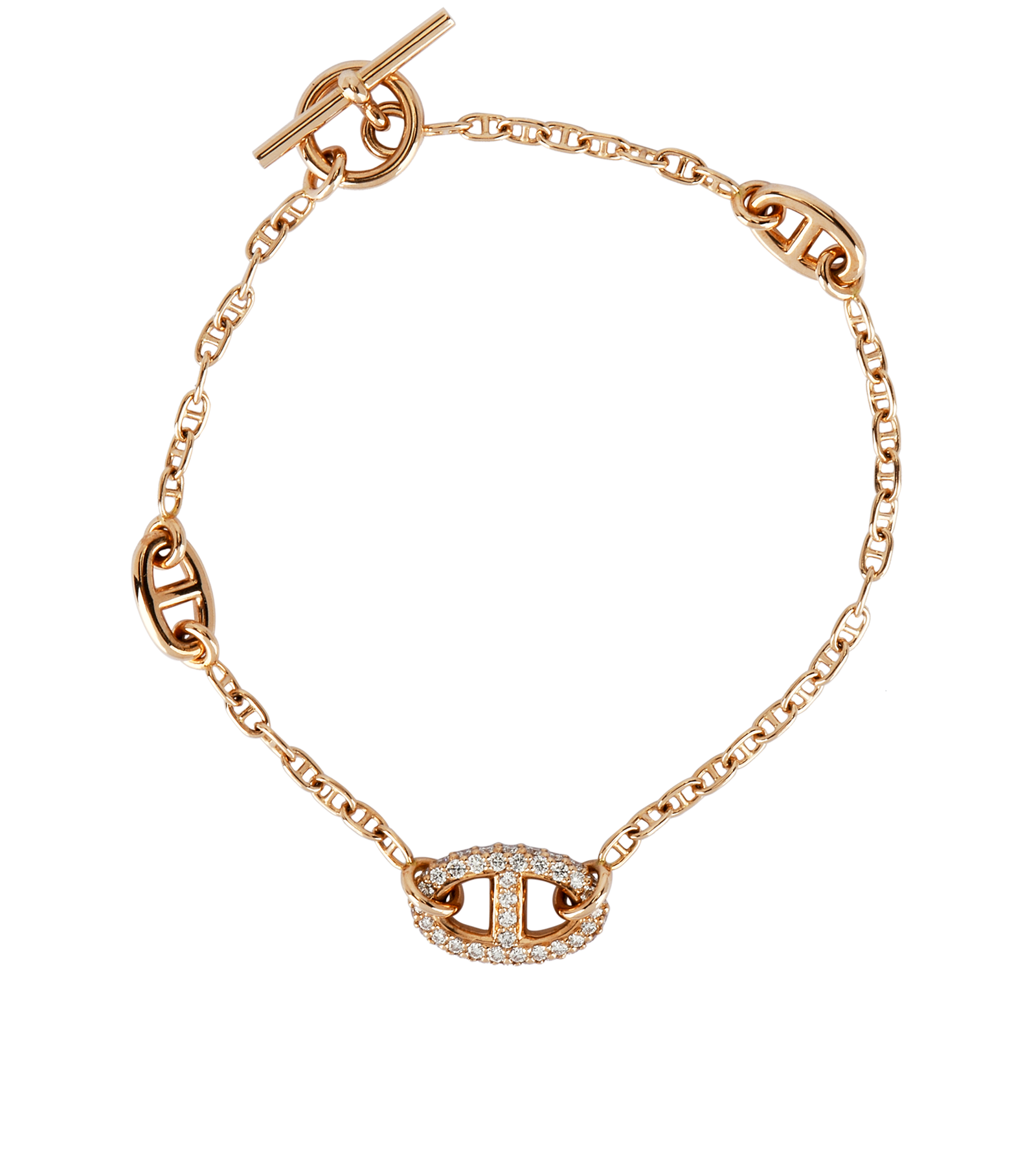 Hermes Farandole Bracelet, &pound;3,500, Jewellery, Rose Gold, Rose Gold, Back view