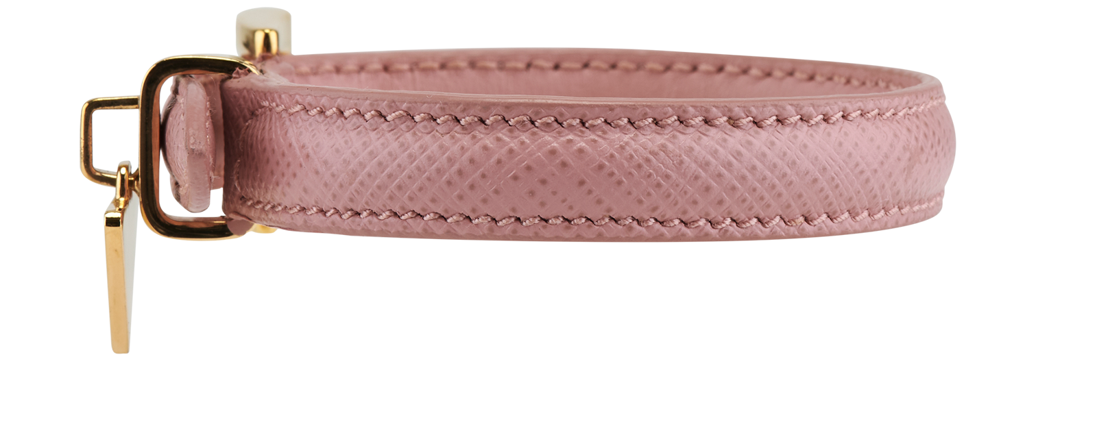 Prada Saffiano Bracelet, &pound;220, Jewellery, Pink, Leather, Bottom view