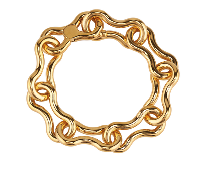 Bottega Veneta Nest Chain Bracelet, &pound;175, Jewellery, Gold, Sterling Silver, Front view