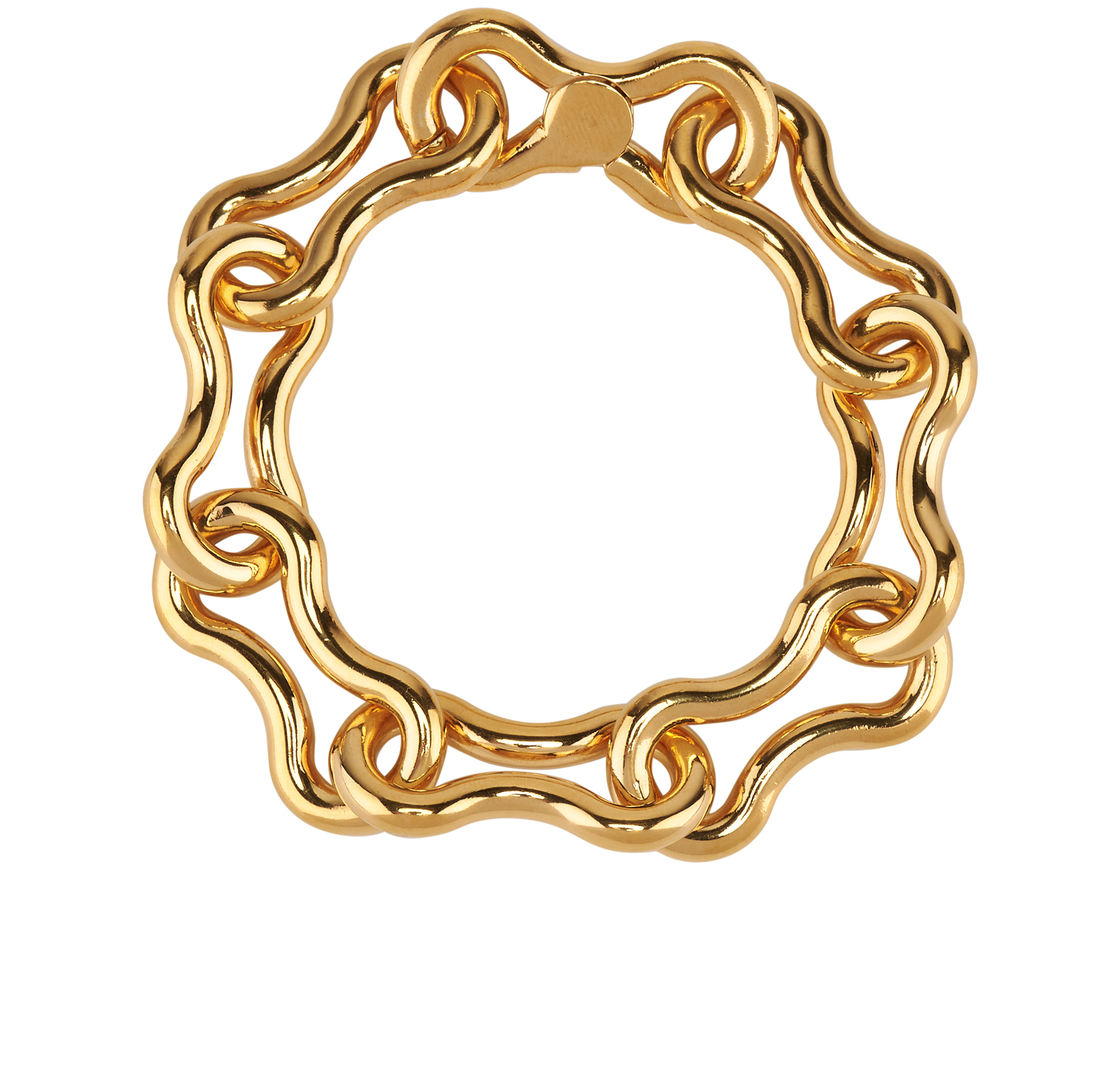 Bottega Veneta Nest Chain Bracelet, &pound;175, Jewellery, Gold, Sterling Silver, Back view