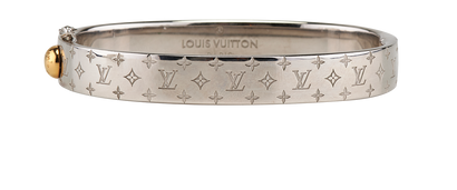Louis Vuitton Nanogram Bangle, &pound;250, Jewellery, Silver, Silver, Front view