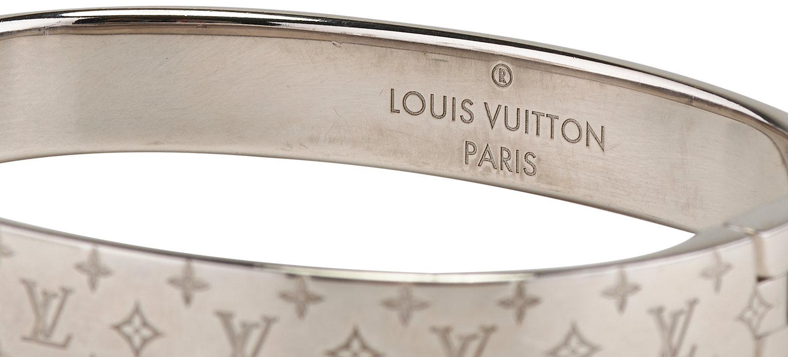 Louis Vuitton Nanogram Bangle, &pound;250, Jewellery, Silver, Silver, Other view
