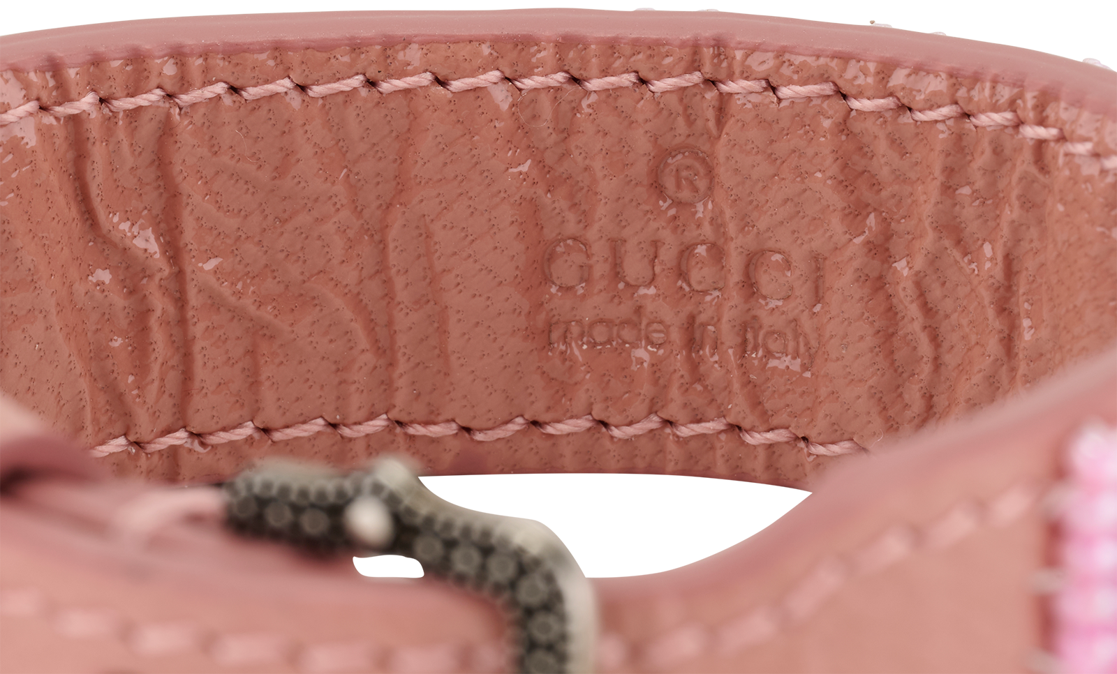 Gucci Beaded Logo Bracelet, &pound;150, Jewellery, Pink, Leather, Other view