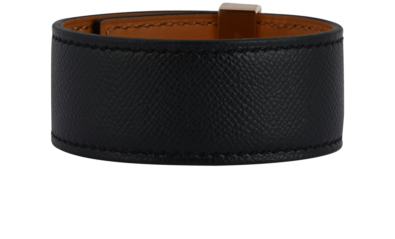 Hermes Collier De Chien 24, &pound;450, Jewellery, Black, Pony / Calfskin, Back view