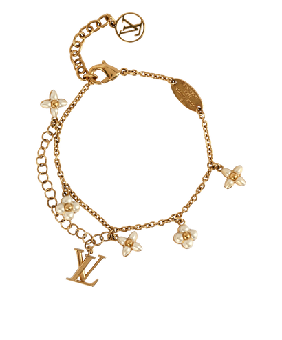 Louis Vuitton LV Floragram Bracelet, &pound;250, Jewellery, Gold, Brass, Front view