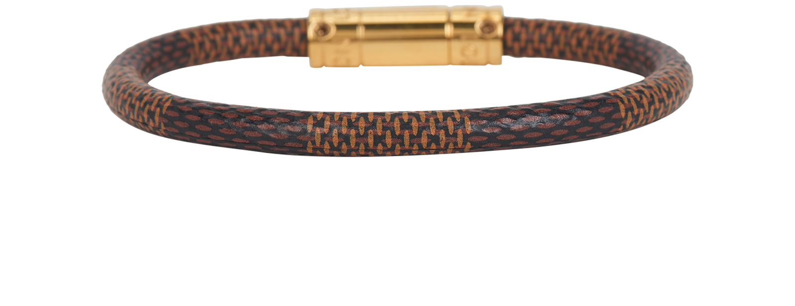 Louis Vuitton Keep It Bracelet, &pound;120, Jewellery, Brown, Canvas, Back view