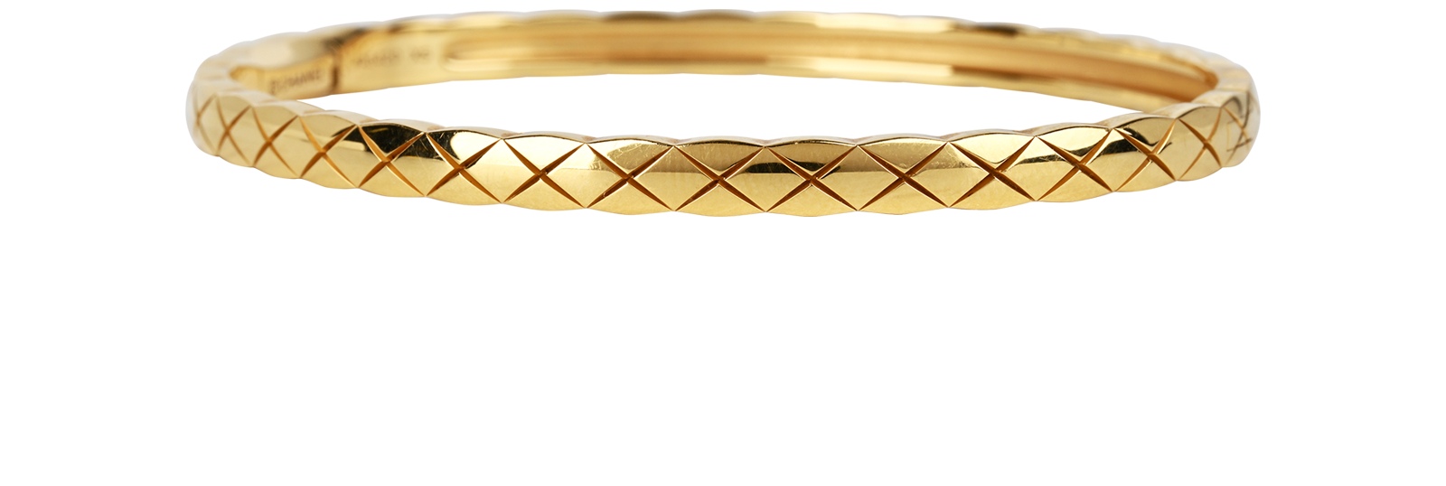 Chanel Coco Crush Mini Bangle, &pound;2,500, Jewellery, Gold, Yellow Gold, Side view
