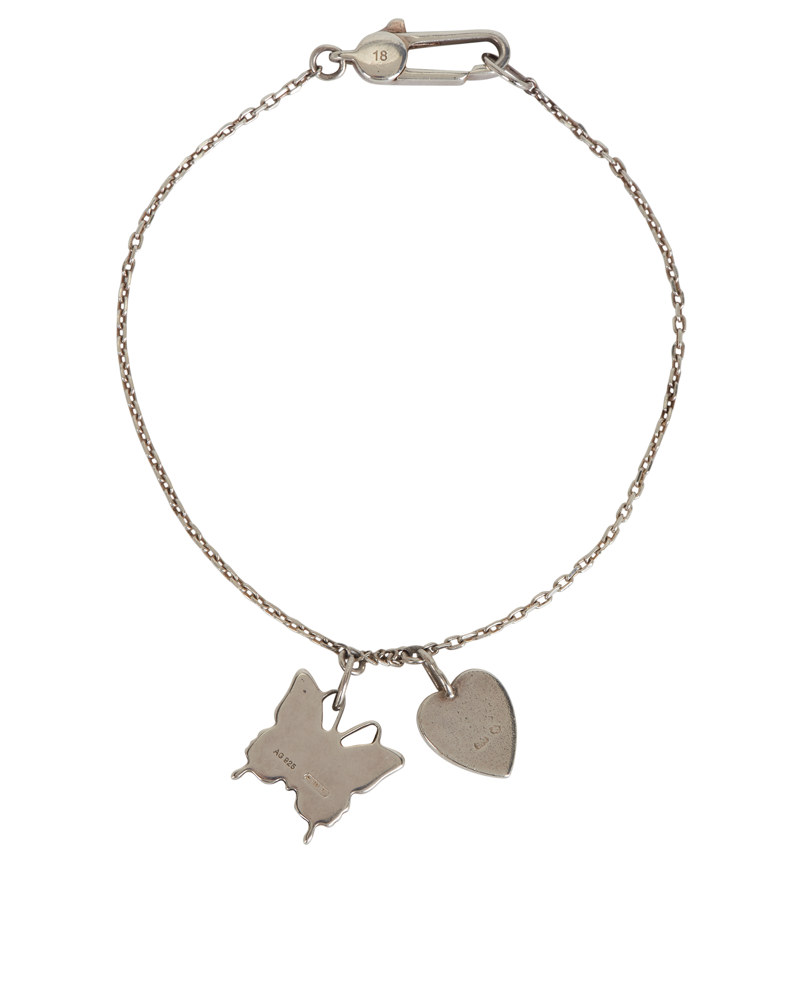 Pre-loved Gucci Butterfly & Heart Bracelet - £130