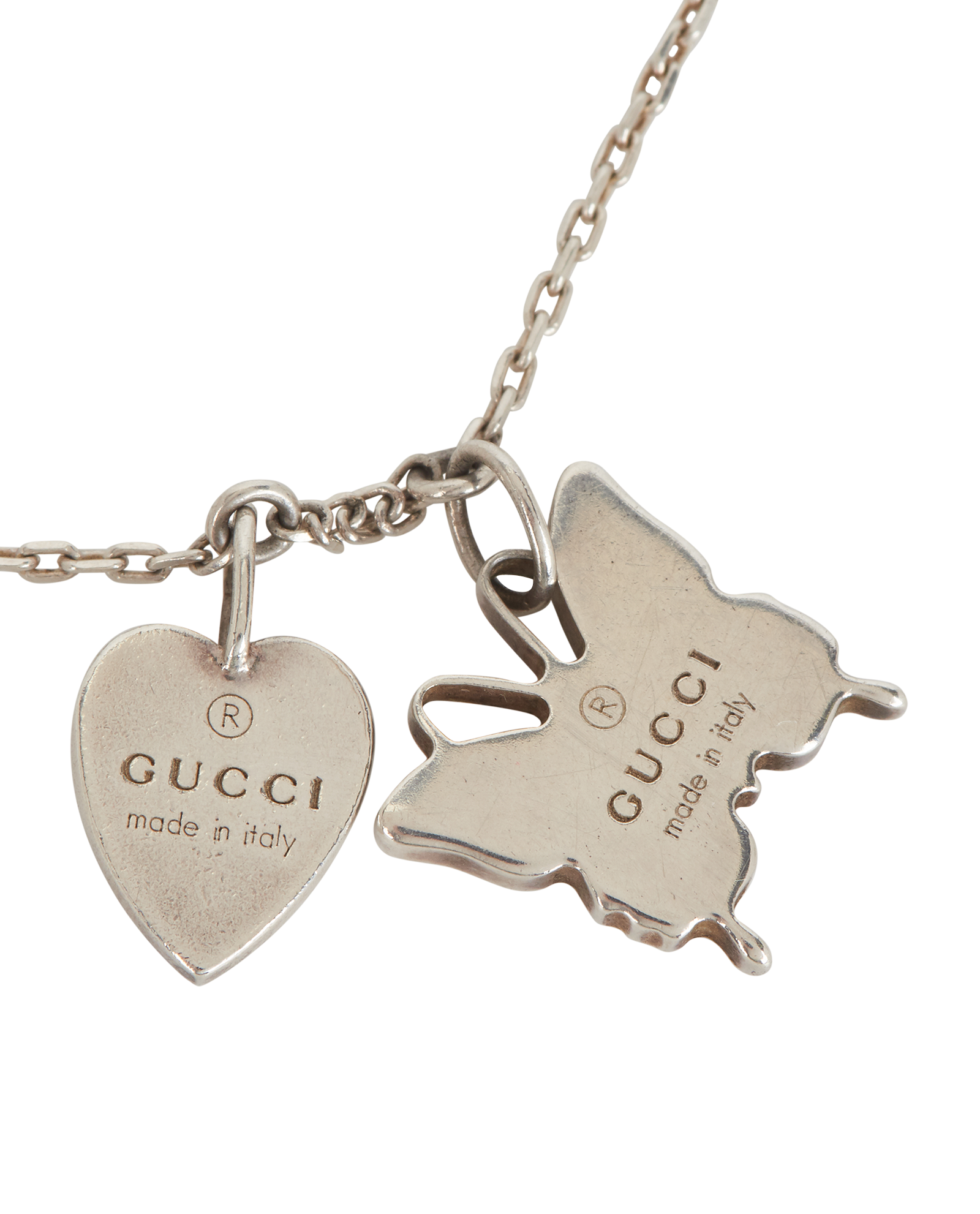 Pre-loved Gucci Butterfly & Heart Bracelet - £130