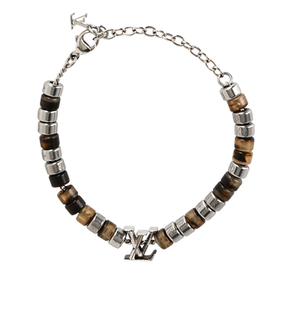 Louis Vuitton LV Beads Bracelet, &pound;250, Jewellery, Brown/Silver, Resin, Front view