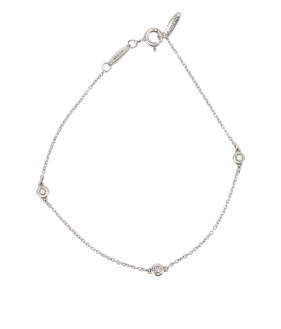 Tiffany x Peretti Diamonds By The Yard Bracelet, &pound;895, Jewellery, Silver, Sterling Silver, Front view