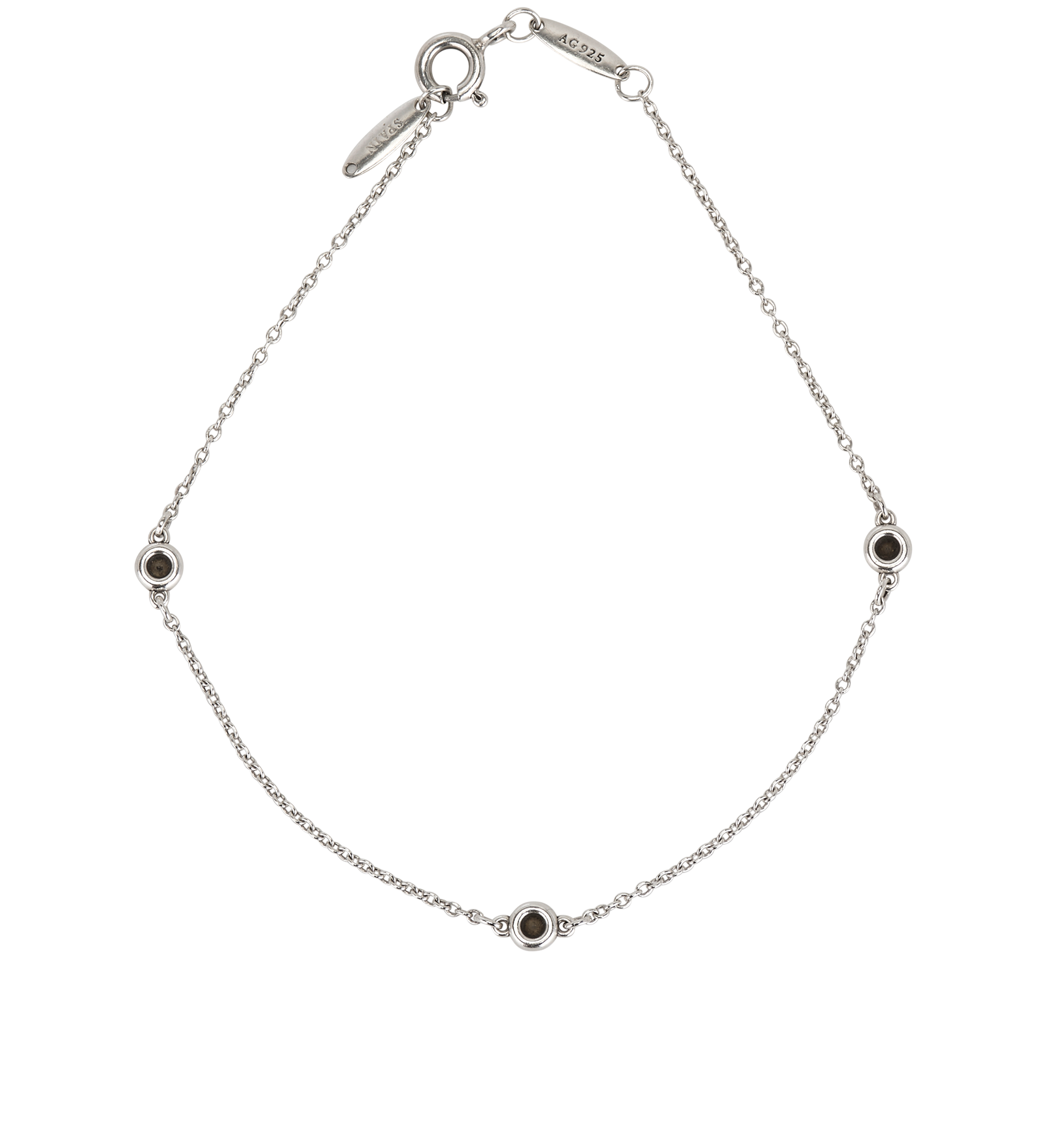 Tiffany x Peretti Diamonds By The Yard Bracelet, &pound;895, Jewellery, Silver, Sterling Silver, Back view