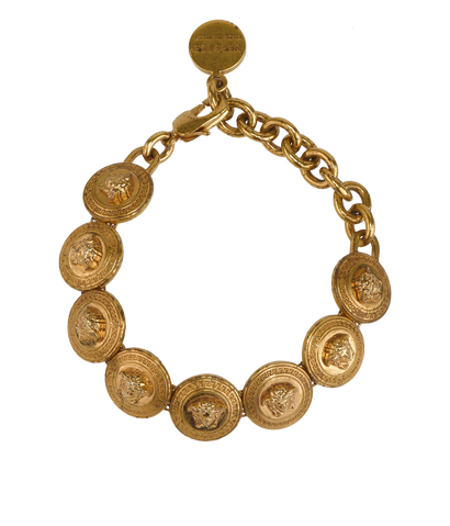 Versace Medusa Bracelet, &pound;150, Jewellery, Gold, Yellow Gold, Front view