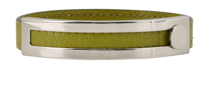Hermes Pousse Pousse Bracelet, &pound;195, Jewellery, Green, Leather, Front view