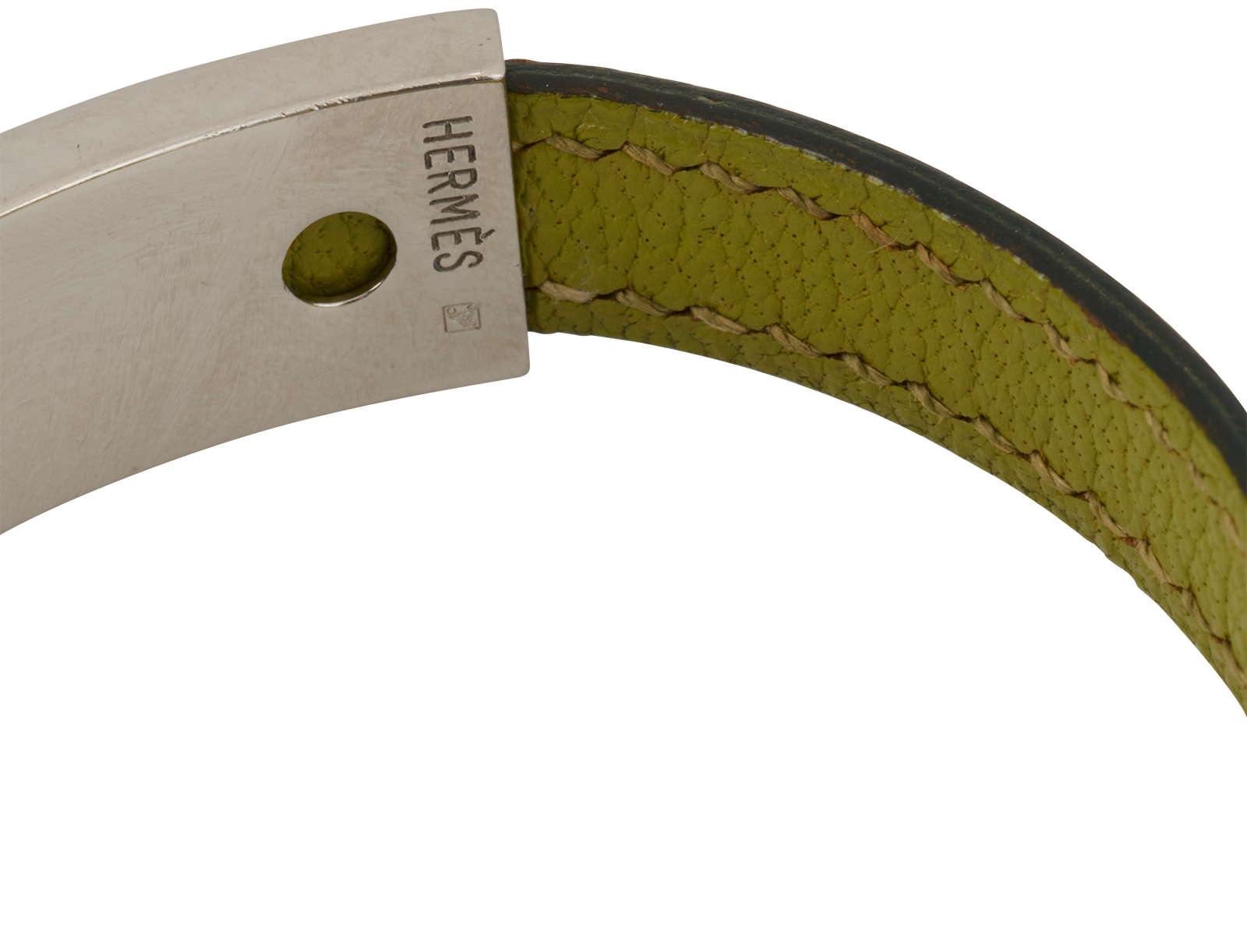 Hermes Pousse Pousse Bracelet, &pound;195, Jewellery, Green, Leather, Other view