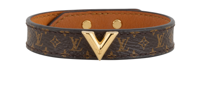 Louis Vuitton Essential V Bracelet, &pound;140, Jewellery, Brown, Canvas, Front view