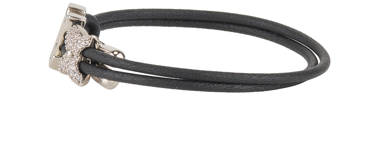 Louis Vuitton Bloom Strass Bracelet, &pound;275, Jewellery, Black, Fabric, Bottom view