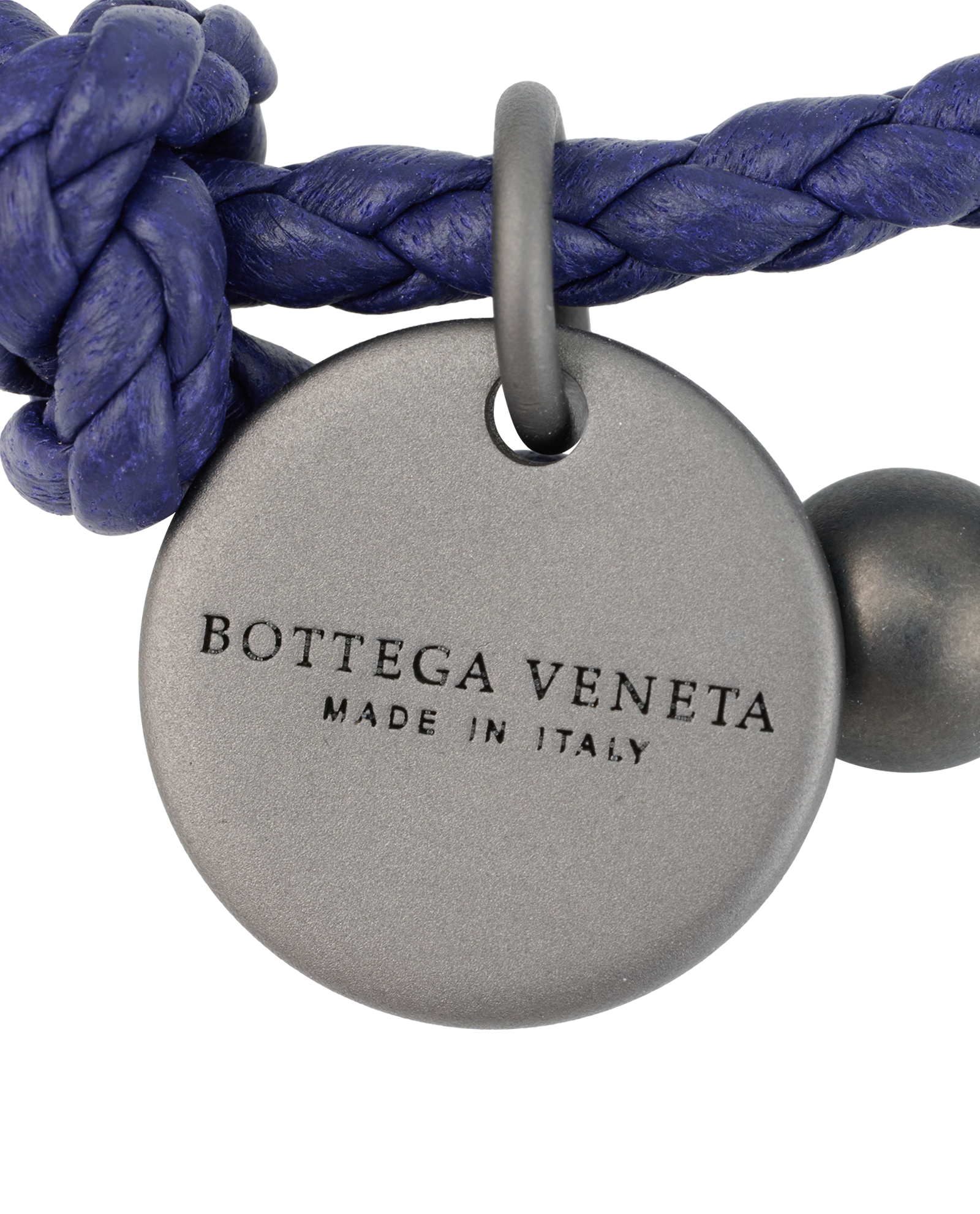 Bottega Veneta Braided Bracelet, &pound;150, Jewellery, Purple, Leather, Other view